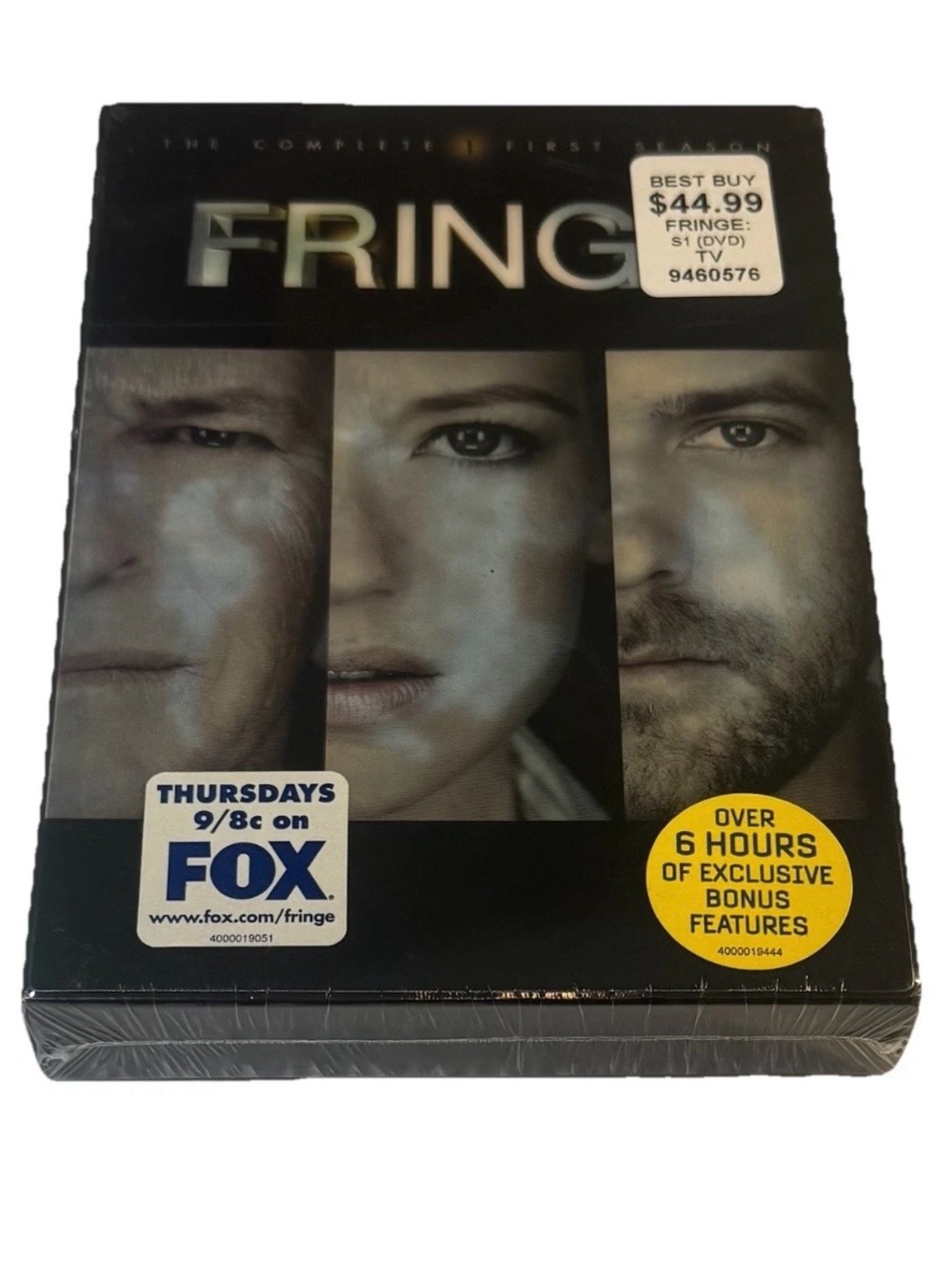 NEW Sealed! Fringe: The Complete First Season 1 (DVD, 2009) Lenticular Cover